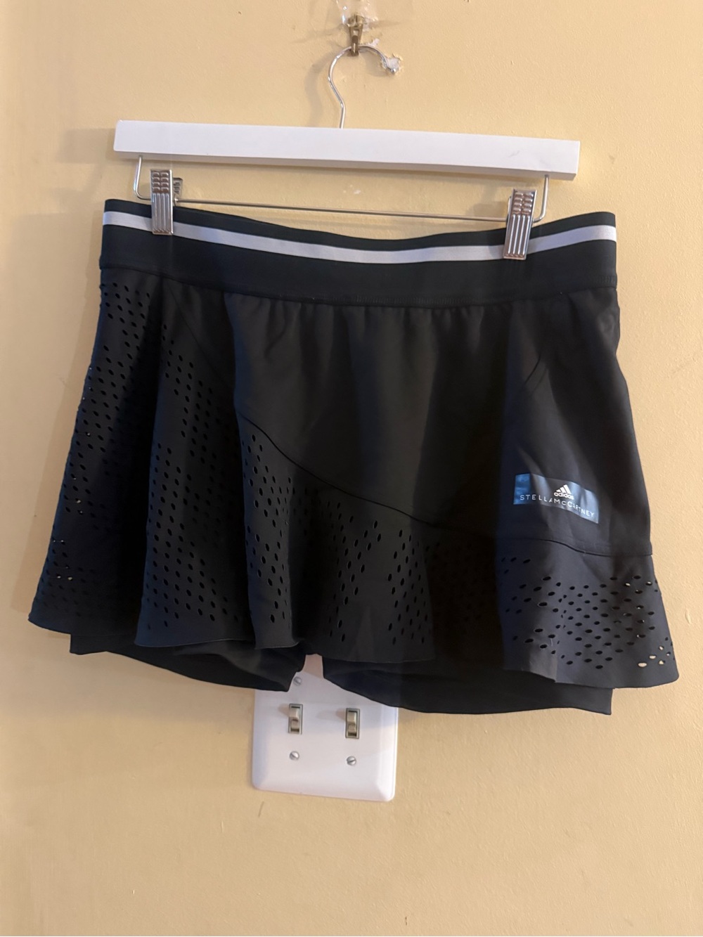 Adidas by Stella McCartney Black Performance Tennis Skirt, L